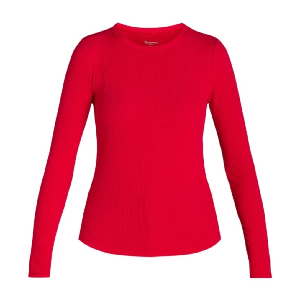 No Boundaries Ribbed Crewneck Long Sleeve Tee XXL